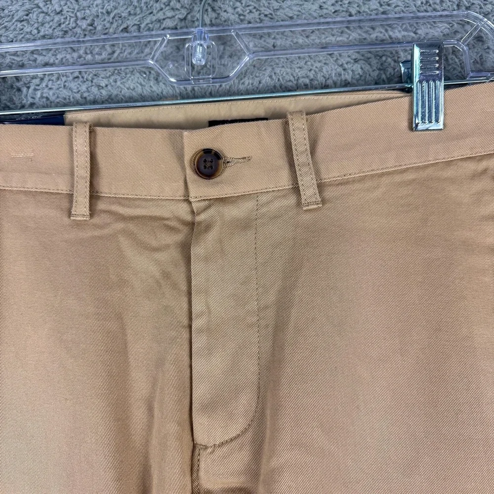 J Crew Pants Mens‎ 29 Khaki Flex Slim Chino Casual Flat Front Dress Cotton 31x32